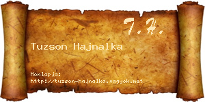 Tuzson Hajnalka névjegykártya